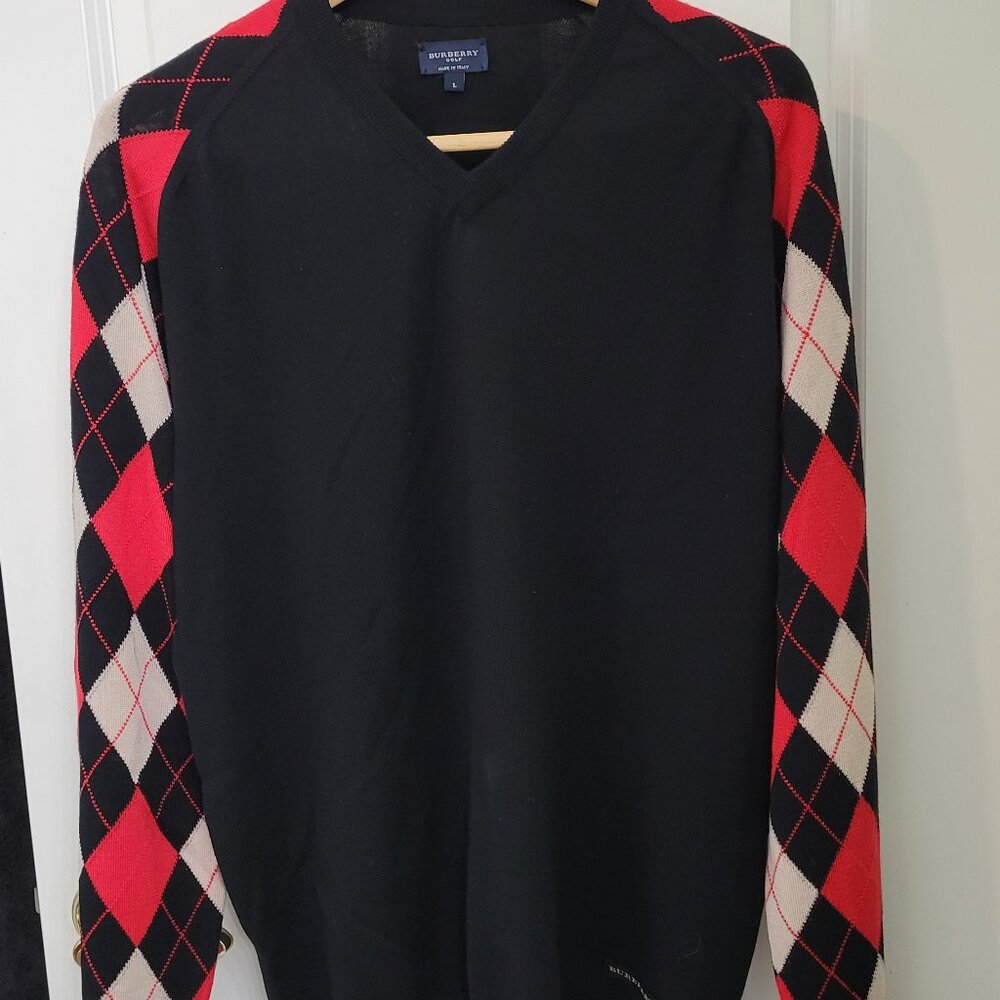 Burberry London Men's Large Italian Wool Sweater